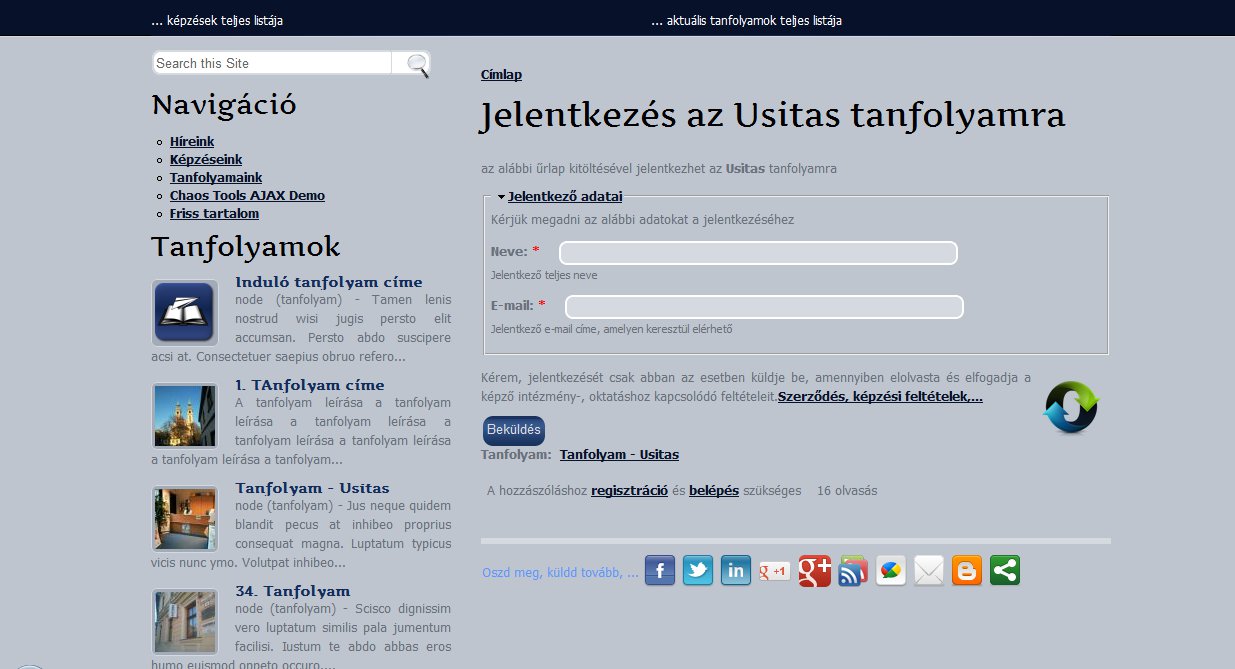 Korszak iskola - GevaPC drupal honlap és smink - Tanfolyam jelentkezési űrlapja