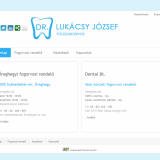 dr Lukácsy József fogszakorvos honlapja - GEvaPC honlap és smink