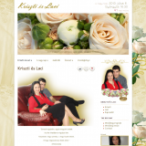 Kriszti és Laci esküvő honlap - GevaPC honlap és smink készítéssel